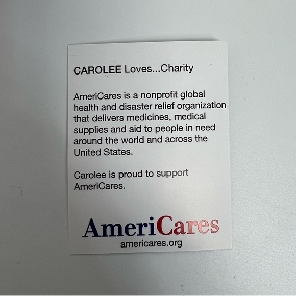 Carolee of New York gold tone 2 sided Hope and globe AmeriCares bracelet NWT - Picture 7 of 11